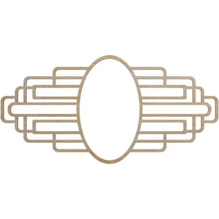 Ekena Millwork Elizabeth Wood Fretwork Pierced Ceiling Medallion, Hickory, 16"W x 8"H x 4 3/8"IW x 7 5/8"IH x 1/4"T CMWP16X08X0250EBHI